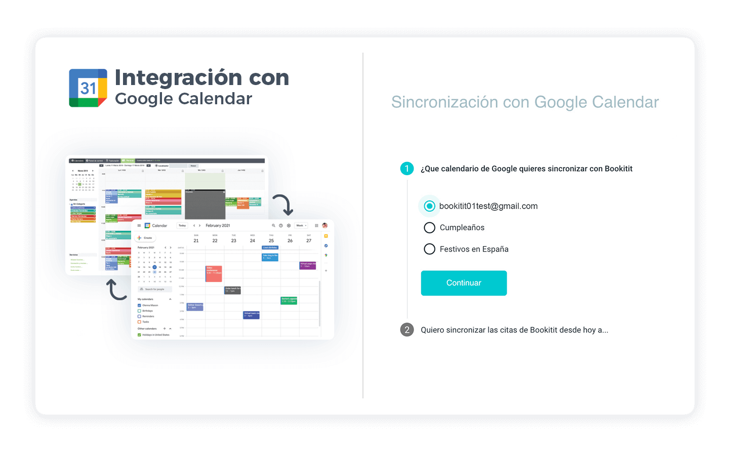 sistema de reservas online sincronizado con google calendar